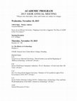 Research paper thumbnail of “Untangling Myth and History at the Neo-Babylonian Siege of Tyre,” Myth, History, and Archaeology, ASOR Annual Meeting, Atlanta, November 20, 2015.