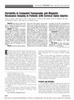 Research paper thumbnail of Holmes JF, Mirvis SE, Panacek EA, Hoffman JR, Mower WR, Velmahos GC; NEXUS Group. Variability in computed tomography and magnetic resonance imaging in patients with cervical spine injuries