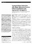 Research paper thumbnail of Segmental renal infarction after blunt abdominal trauma: Clinical significance and appropriate management