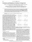 Research paper thumbnail of Persistence and Metabolism of Fenthion in Orange Fruit