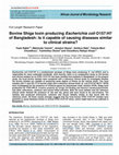 Research paper thumbnail of Bovine Shiga toxin producing Escherichia coli O157:H7 of Bangladesh: Is it capable of causing diseases similar to clinical strains?