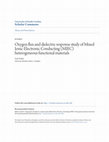 Research paper thumbnail of Oxygen flux and dielectric response study of Mixed Ionic-Electronic Conducting (MIEC) heterogeneous functional materials