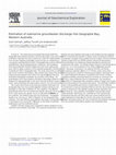 Research paper thumbnail of Estimation of submarine groundwater discharge into Geographe Bay, Western Australia