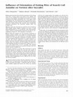 Research paper thumbnail of Influence of Orientation of Exiting Wire of Search Coil Annulus on Torsion after Saccades