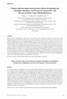 Research paper thumbnail of Climate and host plant characteristics effects on lepidopteran caterpillar abundance on Miconia ferruginata DC and Miconia pohliana Cogn (Melastomataceae)