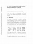 Research paper thumbnail of Spatial Order in Liquid Crystals: Computer Simulations of Systems of Ellipsoids