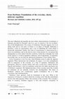 Research paper thumbnail of Review of Foundations of the Everyday, Continental Philosophy Review (2016), by Frank Chouraqui