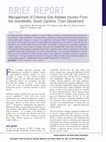 Research paper thumbnail of Management of chlorine gas-related injuries from the Graniteville, South Carolina, train derailment