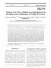 Research paper thumbnail of Harbour seal Phoca vitulina movement patterns in the high-Arctic archipelago of Svalbard, Norway