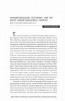 Research paper thumbnail of Humanitarianism, Testimony, and the White Savior Industrial Complex: What Is the What versus Kony 2012