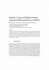 Research paper thumbnail of Student’s Usage of Multiple Linked Argument Representations in LARGO