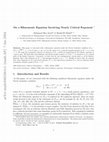 Research paper thumbnail of On a biharmonic equation involving nearly critical exponent