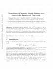 Research paper thumbnail of Nonexistence of bounded energy solutions for a fourth order equation on thin annuli