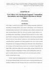 Research paper thumbnail of Miedema, E. (2015) ‘Let’s move, let’s not remain stagnant’: examining masculinised underpinnings of school-based HIV- and AIDS-related education in Mozambique’, in: Millei, Z. & Imre, R. ‘Childhood’ and ‘nation’: global identities, local subjectivities. New York: Palgrave Macmillan