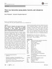 Research paper thumbnail of Three-way interaction among plants, bacteria, and coleopteran insects