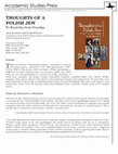 Research paper thumbnail of Thoughts of a Polish Jew: To Kasieńka from Grandpa, by Artur Lilien-Brzozdowiecki. Translated from the Polish by Marya Lilien-Czarnecka & Joanna Grun. Edited by Sergey R. Kravtsov (Boston: Academic Studies Press, 2016)