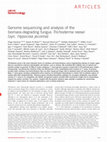 Research paper thumbnail of Genome sequencing and analysis of the biomass-degrading fungus Trichoderma reesei (syn. Hypocrea jecorina)