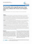 Research paper thumbnail of The Dunaliella salina organelle genomes: large sequences, inflated with intronic and intergenic DNA