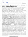 Research paper thumbnail of Mutational heterogeneity in cancer and the search for new cancer-associated genes