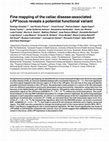 Research paper thumbnail of Fine mapping of the celiac disease-associated LPP locus reveals a potential functional variant