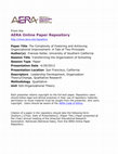 Research paper thumbnail of Paper Title The Complexity of Fostering and Achieving Organizational Improvement: A Tale of Two Principals AERA Code of Ethics