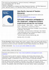 Research paper thumbnail of Culturally responsive pedagogies in the classroom: indigenous student experiences across the curriculum