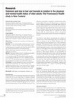 Research paper thumbnail of Selenium and zinc in hair and toenails in relation to the physical and mental health status of older adults: The Freemasons Health study in New Zealand