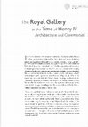 Research paper thumbnail of "The Royal Gallery at the Time of Henri IV: Architecture and Ceremonial," in Henri IV: Art et Pouvoir, edited by Colette Nativel and Luisa Capodieci, Tours: Presses Universities François Rabelais, 2016: 327-40 and XLIV-XLVI