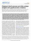 Research paper thumbnail of Elephant shark genome provides unique insights into gnathostome evolution