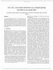 Research paper thumbnail of LP 01 -LP 11 cross mode interference in a chirped grating inscribed in two-mode fiber