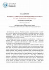 Research paper thumbnail of CALL FOR PAPERS SICUREZZA E LIBERTÀ: NUOVI PARADOSSI DEMOCRATICI NELLA LOTTA AL TERRORISMO INTERNAZIONALE