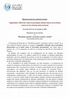 Research paper thumbnail of PRESENTACIÓN DE COMUNICACIONES - Seguridad y libertad: nuevas paradojas democráticas en la lucha contra el terrorismo internacional