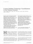 Research paper thumbnail of Cortisol inhibits cholinergic vasodilatation in the human forearm