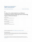 Research paper thumbnail of Evidence for a relationship between bilateral coordination during complex gait tasks and freezing of gait in Parkinson's disease