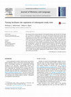 Research paper thumbnail of Testing facilitates the regulation of subsequent study time