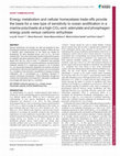 Research paper thumbnail of Energy metabolism and cellular homeostasis trade-offs provide the basis for a new type of sensitivity to ocean acidification in a marine polychaete at a high CO2 vent: adenylate and phosphagen energy pools vs. carbonic anhydrase