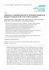 Research paper thumbnail of Melatonin as a Signaling Molecule for Metabolism Regulation in Response to Hypoxia in the Crab Neohelice granulata