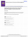 Research paper thumbnail of Teaching the History of Terrorism: The Political Strategies of Memory Obstruction