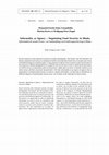 Research paper thumbnail of Informality as agency – negotiating food security in Dhaka