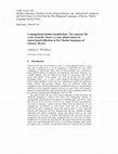 Research paper thumbnail of Woodbury, Anthony C. 2016. Conjugational double-classification: The separate life cycles of prefix classes vs. tone ablaut classes in aspect/mood inflection in the Chatino languages of Oaxaca, Mexico. (Under review)