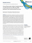 Research paper thumbnail of Honey flavonoids inhibit Candida albicans morphogenesis by affecting DNA behavior and mitochondrial function