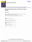 Research paper thumbnail of Journal of Lesbian Studies Detecting Two-Spirit erotics: The fiction of Carole laFavor