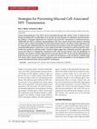 Research paper thumbnail of Strategies for preventing mucosal cell-associated HIV transmission