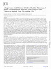 Research paper thumbnail of A single amino acid mutation (I1012F) of the RNA polymerase of marine viral hemorrhagic septicemia virus changes the in vitro virulence to rainbow trout gill epithelial cells