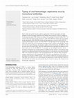 Research paper thumbnail of Typing of viral hemorrhagic septicemia virus by monoclonal antibodies