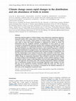 Research paper thumbnail of Climate change causes rapid changes in the distribution and site abundance of birds in winter