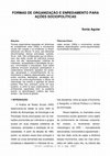 Research paper thumbnail of Formas de organização e enredamento para ações sociopolíticas