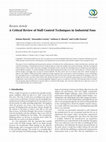 Research paper thumbnail of A Critical Review of Stall Control Techniques in Industrial Fans