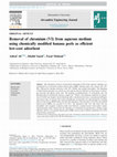 Research paper thumbnail of Removal of chromium (VI) from aqueous medium using chemically modified banana peels as efficient low-cost adsorbent