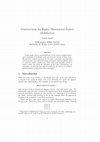 Research paper thumbnail of Constructions for Higher Dimensional Perfect Multifactors